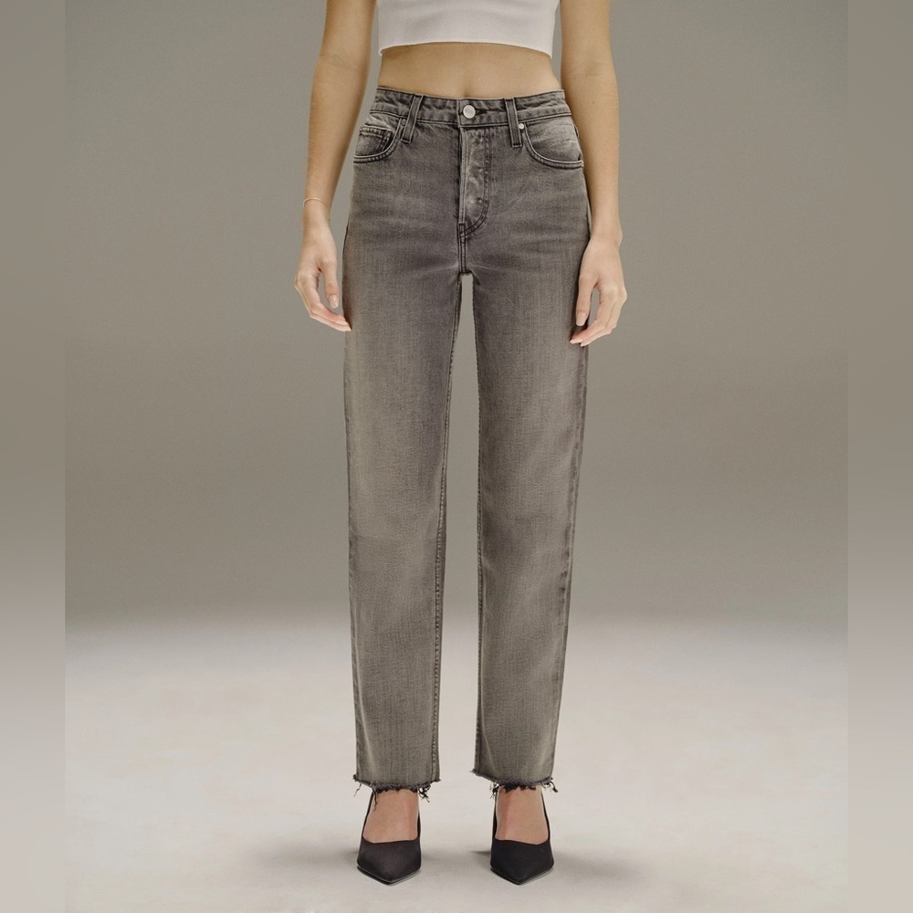 Trave Women’s BLAKE - RELAXED STRAIGHT TOUCH OF GREY Jeans Size 24